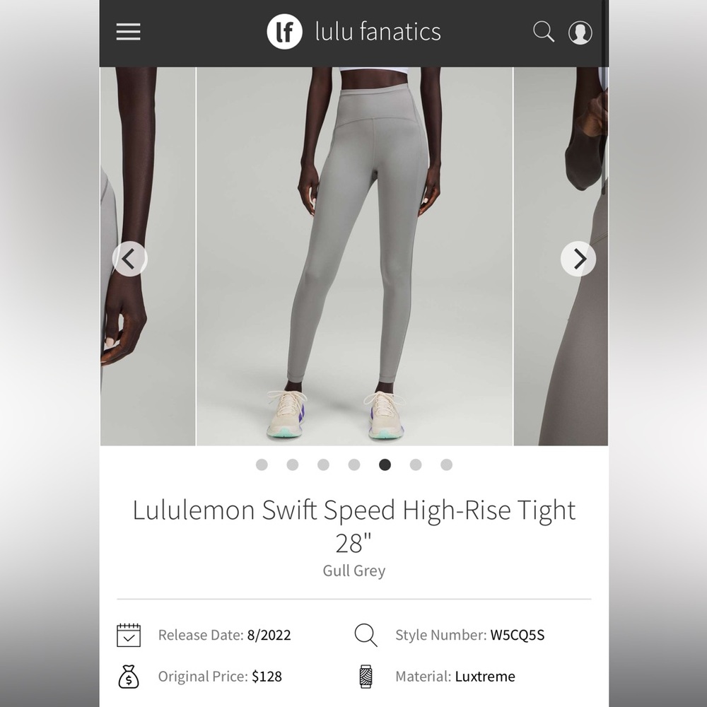 Lululemon Swift Speed High-Rise Tight 28”